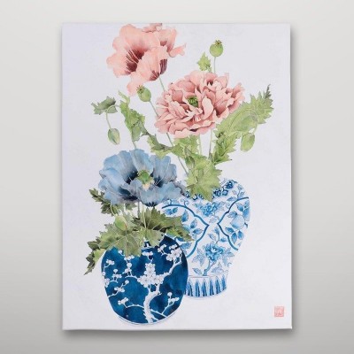Cuadro jarrones con flores Gajisa