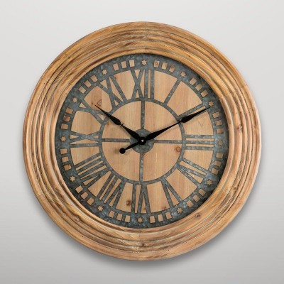 Reloj de pared con marco estriado Gajisa
