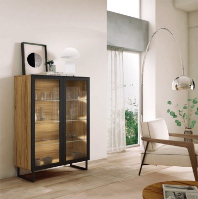 Aparador Soma Natura/Negro Poro