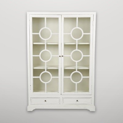 Vitrina clásica blanco roto Gajisa